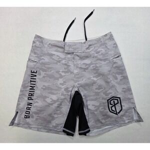 Born Primitive Camo Shorts Men's Large Stretch Flex Gym Military